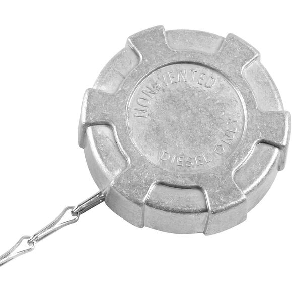 Aluminum Diesel Fuel Cap 2 1/4" for International Ford GMC Trucks No-Lock TINWID - Picture 8 of 9